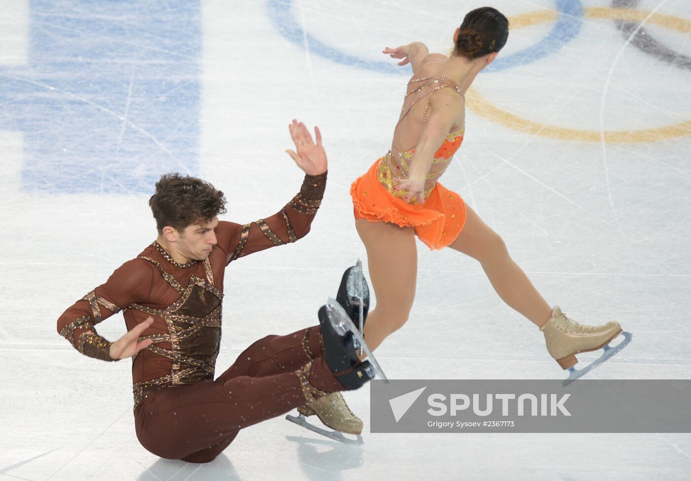 2014 Winter Olympics. Figure skating. Pairs. Short program