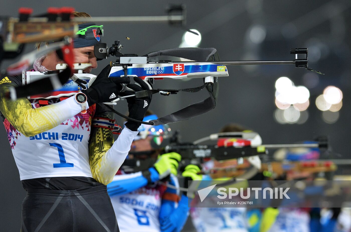 2014 Winter Olympics. Biathlon. Women. Pursuit race