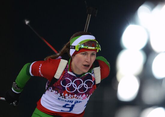 2014 Winter Olympics. Biathlon. Women. Pursuit race