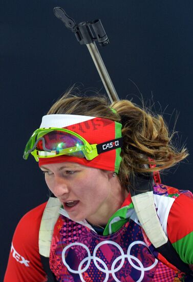 2014 Winter Olympics. Biathlon. Women. Pursuit race