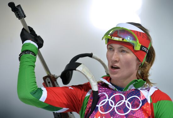 2014 Winter Olympics. Biathlon. Women. Pursuit race