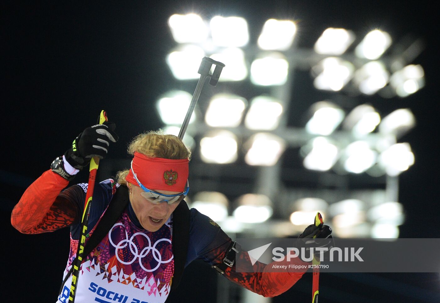 2014 Winter Olympics. Biathlon. Women. Pursuit race