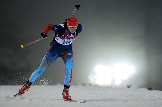 2014 Winter Olympics. Biathlon. Women. Pursuit race