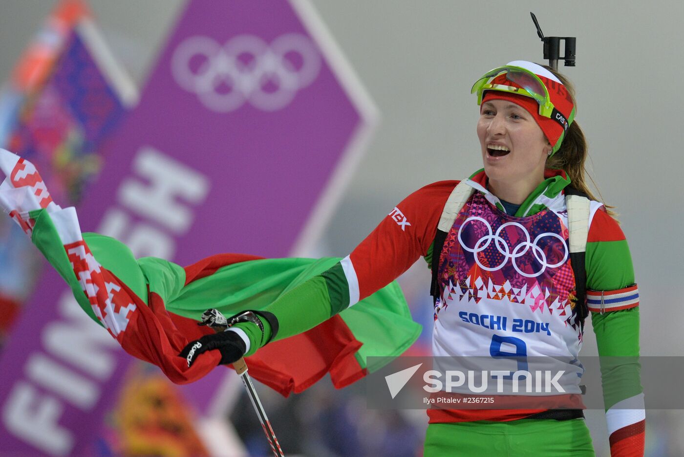 2014 Winter Olympics. Biathlon. Women. Pursuit race