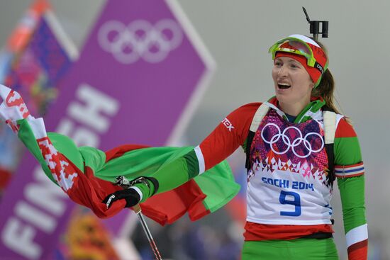 2014 Winter Olympics. Biathlon. Women. Pursuit race