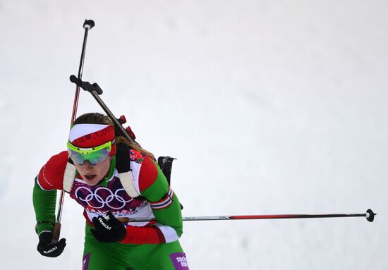 2014 Winter Olympics. Biathlon. Women. Pursuit race