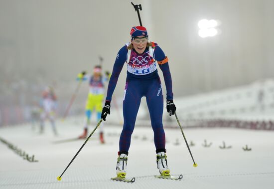 2014 Winter Olympics. Biathlon. Women. Pursuit race