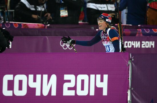 2014 Winter Olympics. Biathlon. Women. Pursuit race