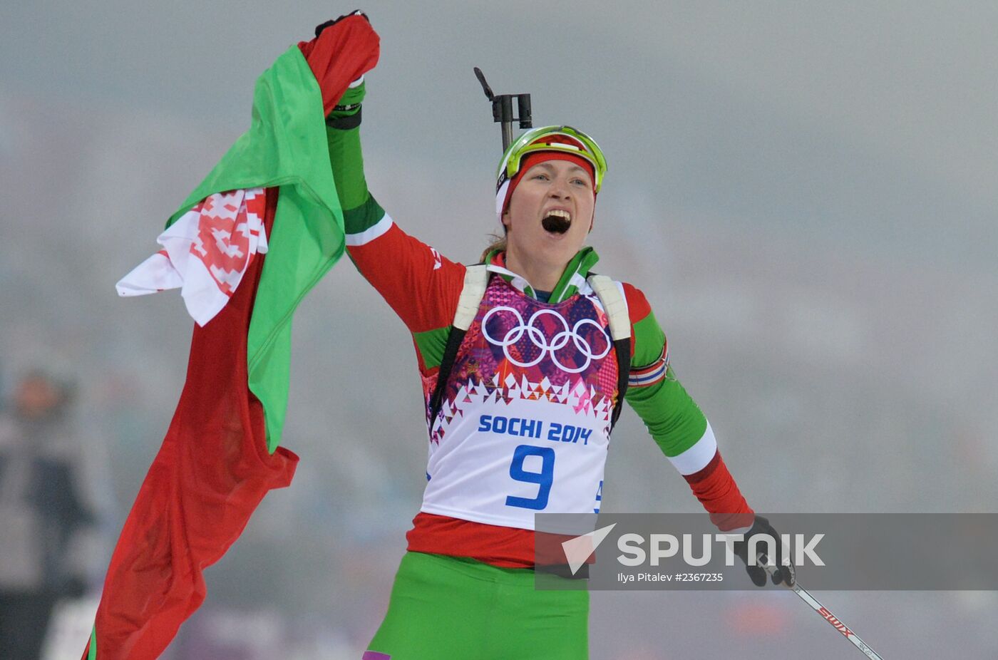 2014 Winter Olympics. Biathlon. Women. Pursuit race