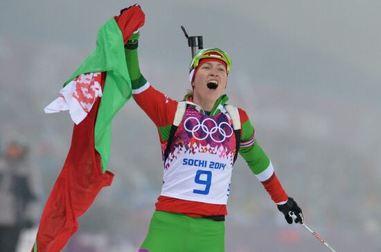 2014 Winter Olympics. Biathlon. Women. Pursuit race