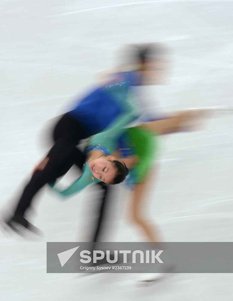 2014 Winter Olympics. Figure skating. Pairs. Short program