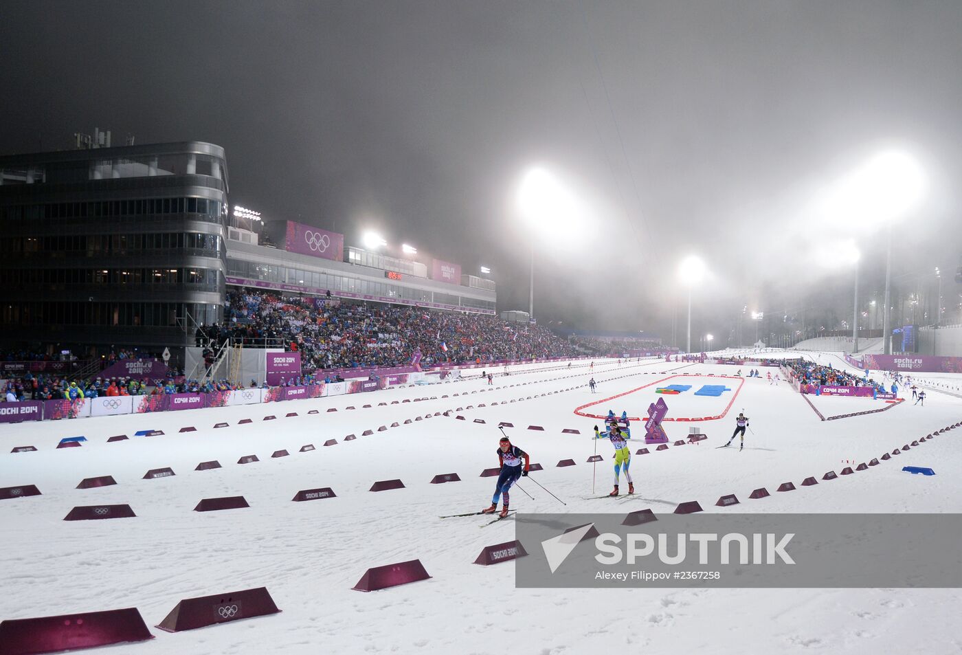 2014 Winter Olympics. Biathlon. Women. Pursuit race