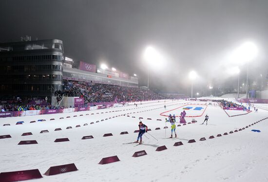 2014 Winter Olympics. Biathlon. Women. Pursuit race