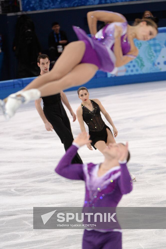 2014 Winter Olympics. Figure skating. Pairs. Short program