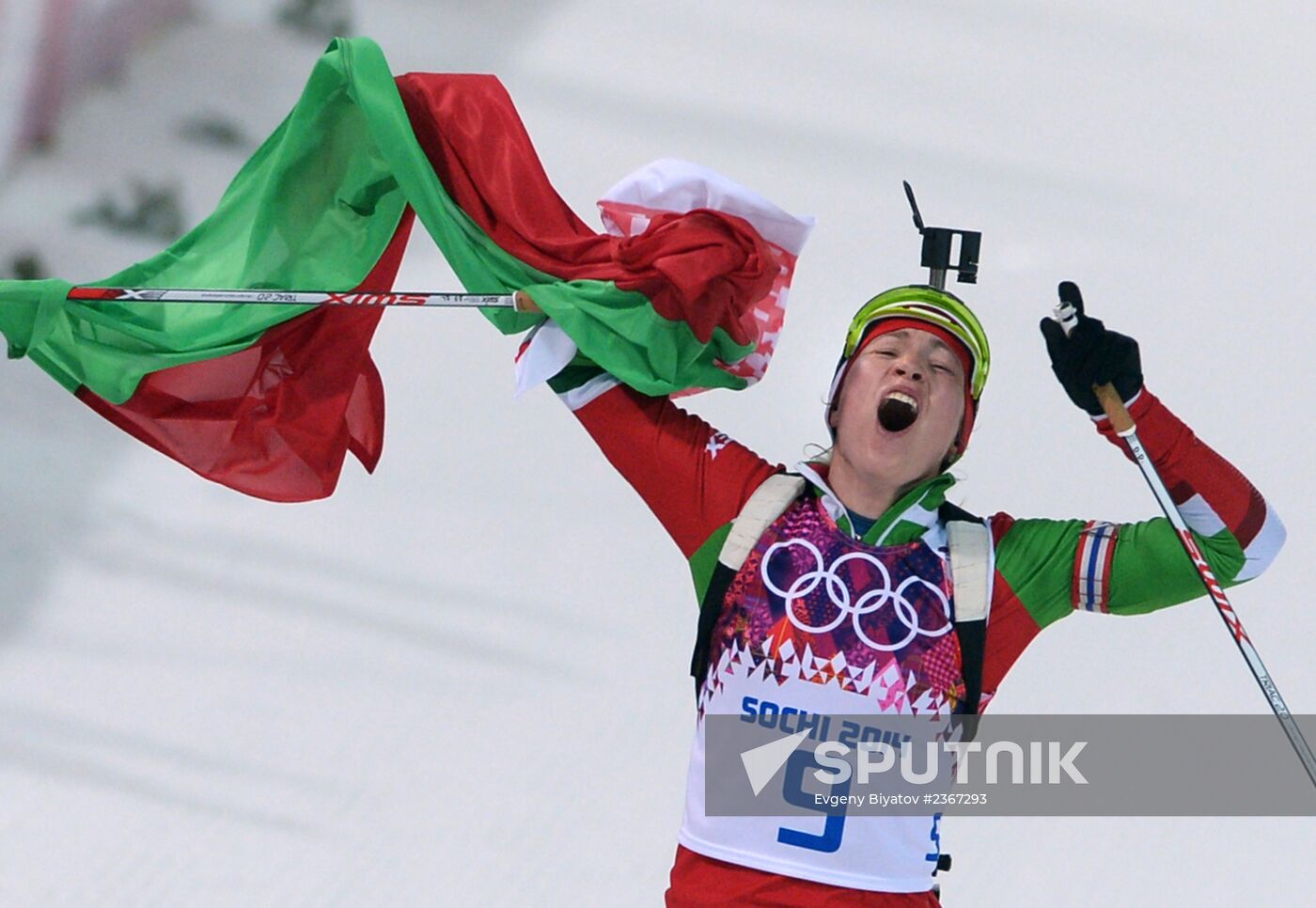 2014 Winter Olympics. Biathlon. Women. Pursuit race