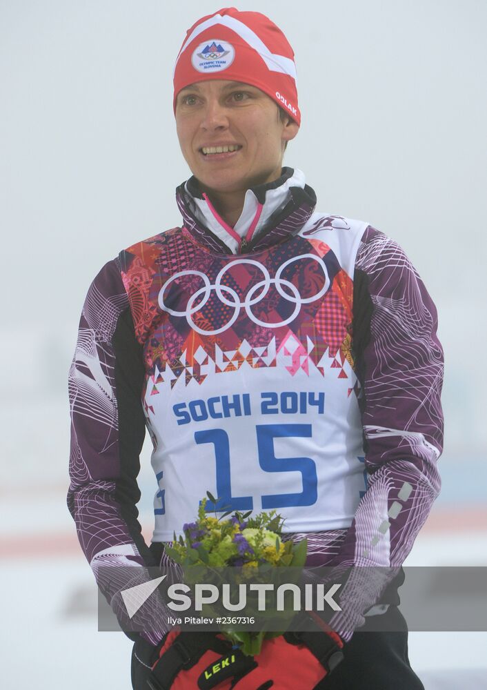 2014 Winter Olympics. Biathlon. Women. Pursuit race