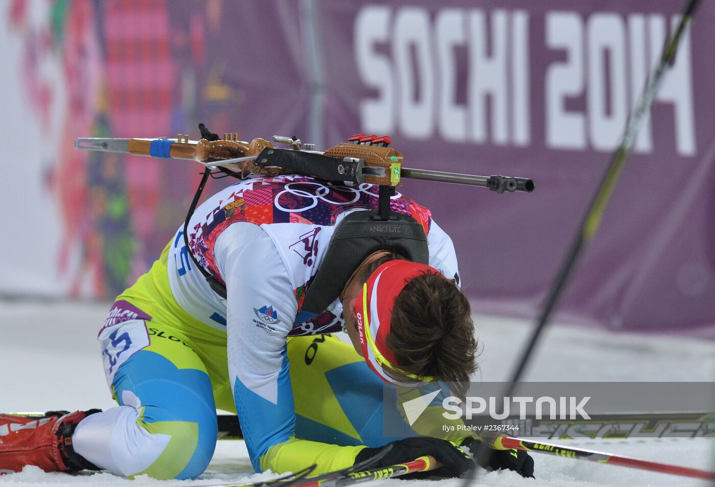 2014 Winter Olympics. Biathlon. Women. Pursuit race