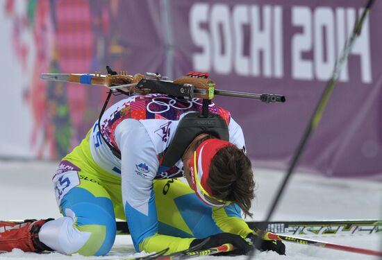 2014 Winter Olympics. Biathlon. Women. Pursuit race