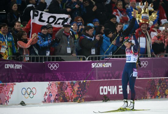 2014 Winter Olympics. Biathlon. Women. Pursuit race