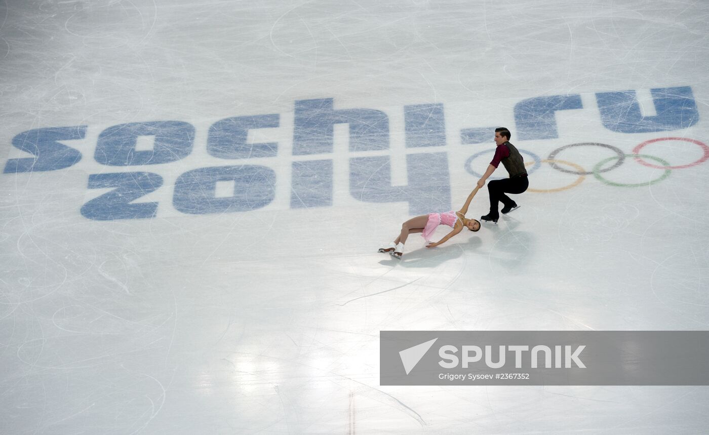 2014 Winter Olympics. Figure skating. Pairs. Short program