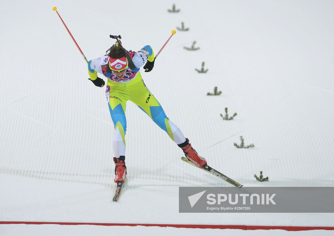 2014 Winter Olympics. Biathlon. Women. Pursuit race