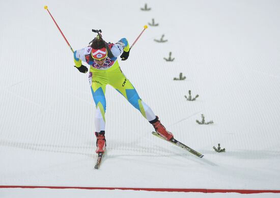 2014 Winter Olympics. Biathlon. Women. Pursuit race
