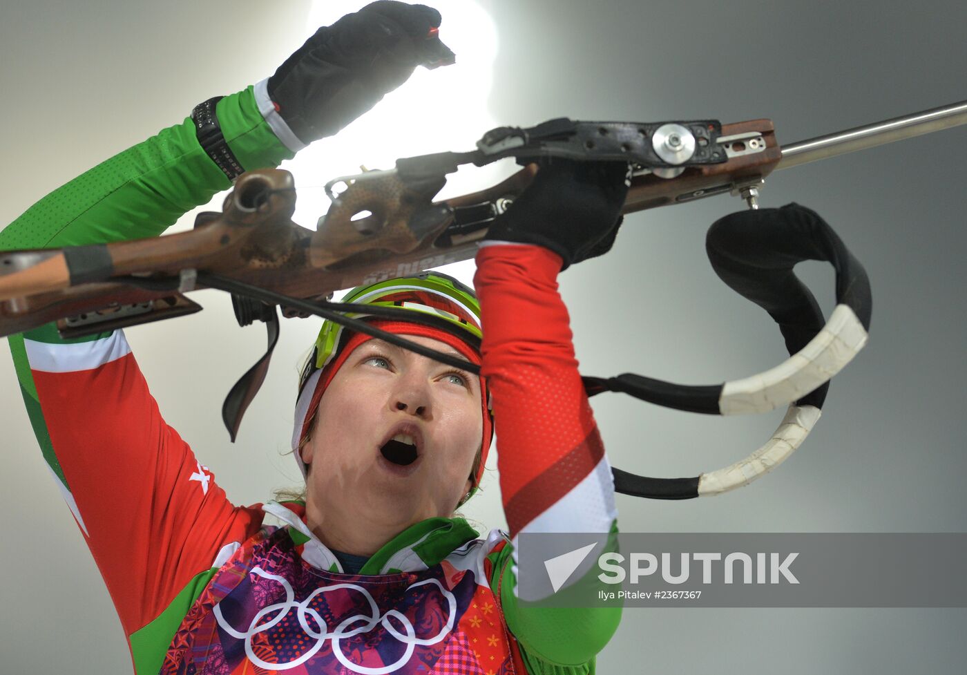 2014 Winter Olympics. Biathlon. Women. Pursuit race