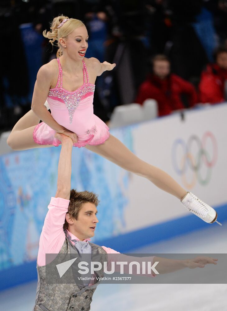 2014 Winter Olympics. Figure skating. Pairs. Short program