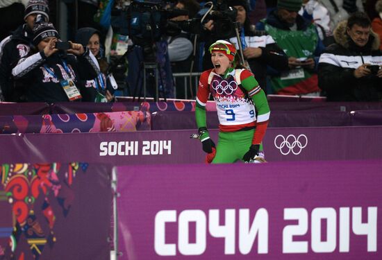 2014 Winter Olympics. Biathlon. Women. Pursuit race