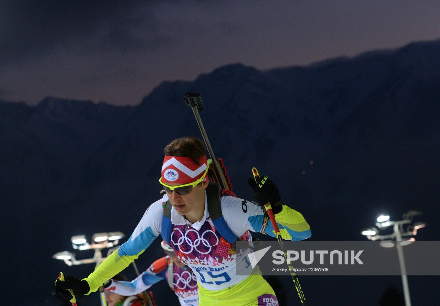 2014 Winter Olympics. Biathlon. Women. Pursuit race