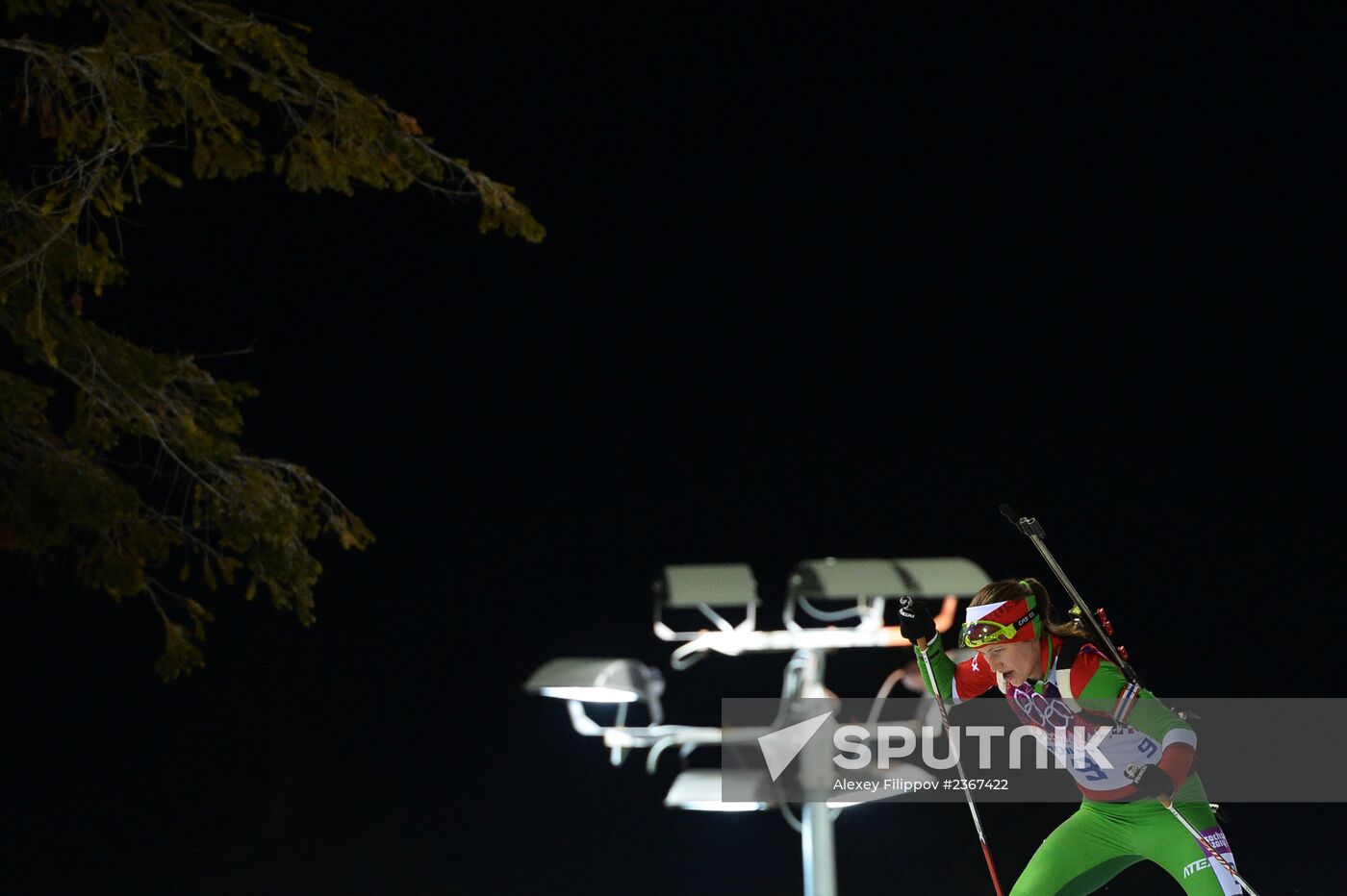 2014 Winter Olympics. Biathlon. Women. Pursuit race