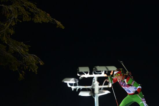 2014 Winter Olympics. Biathlon. Women. Pursuit race