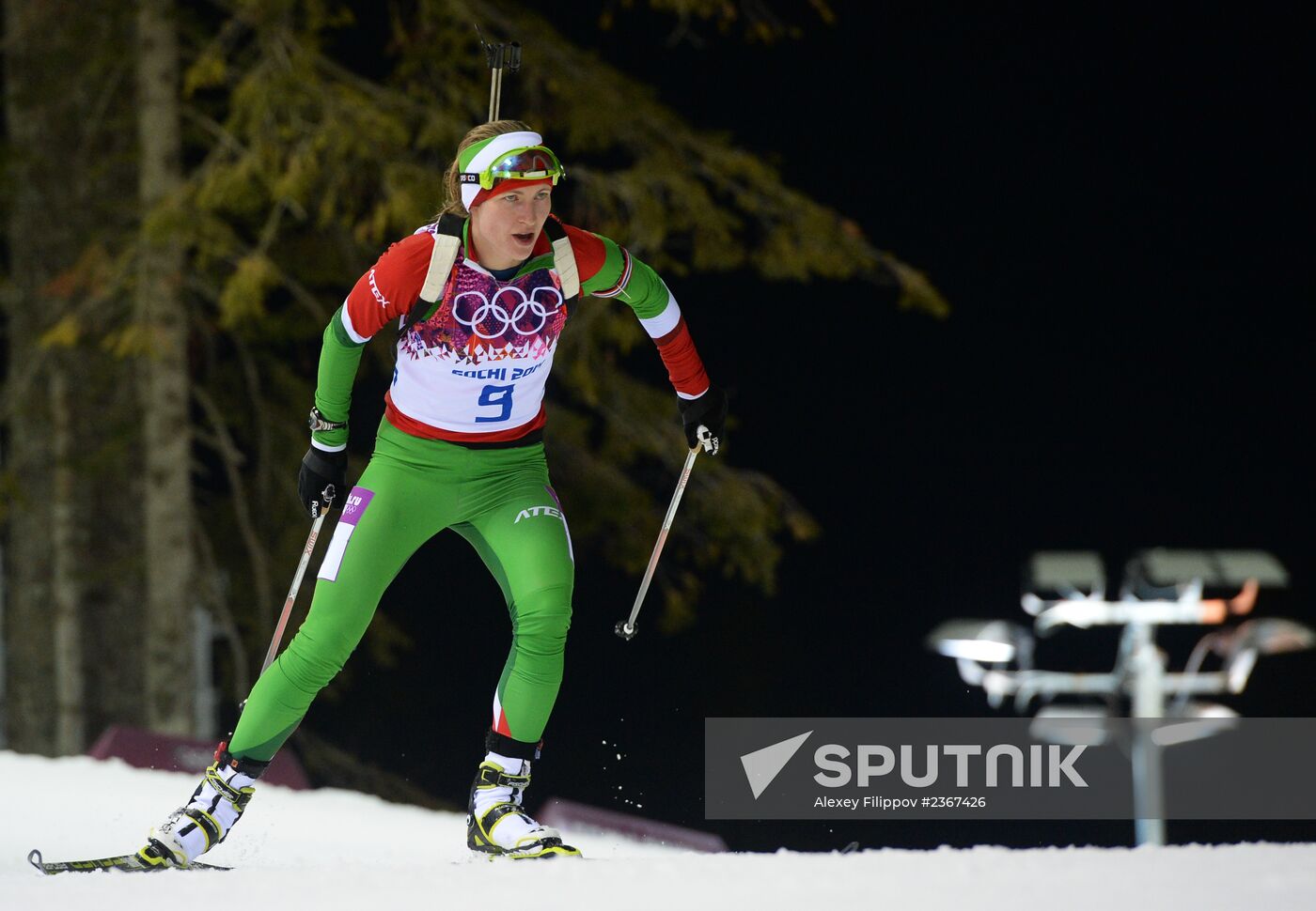 2014 Winter Olympics. Biathlon. Women. Pursuit race