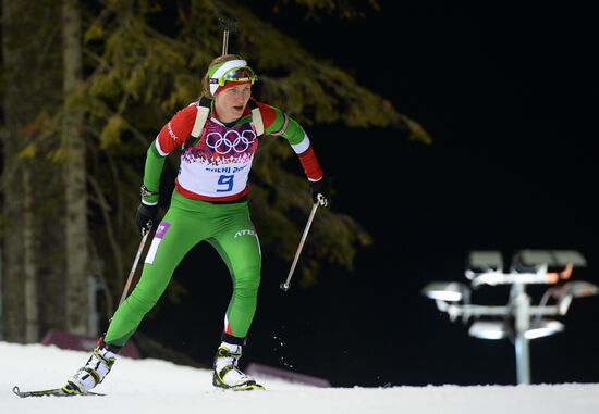 2014 Winter Olympics. Biathlon. Women. Pursuit race