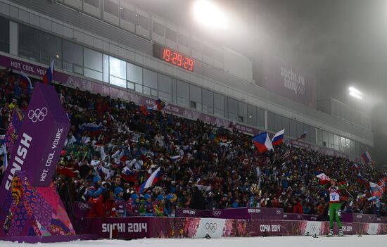 2014 Winter Olympics. Biathlon. Women. Pursuit race