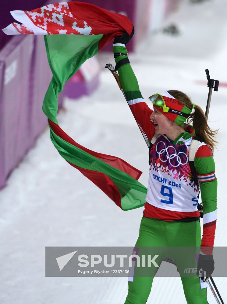 2014 Winter Olympics. Biathlon. Women. Pursuit race