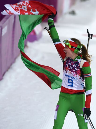 2014 Winter Olympics. Biathlon. Women. Pursuit race