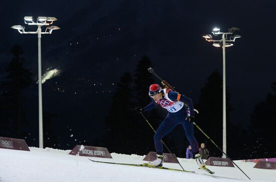 2014 Winter Olympics. Biathlon. Women. Pursuit race