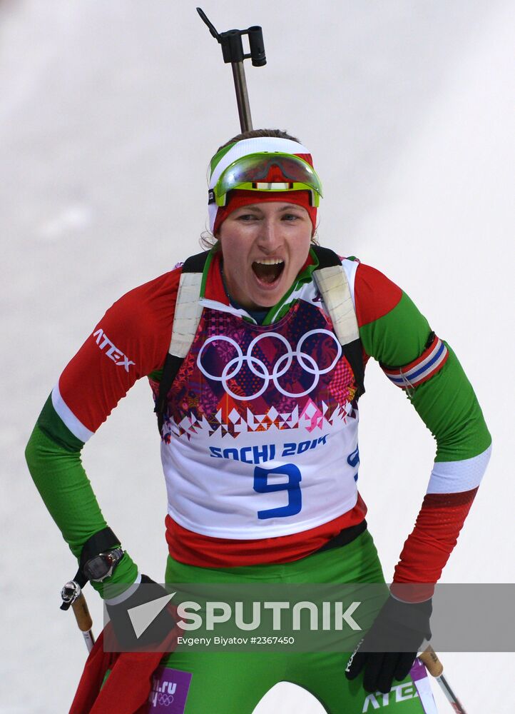 2014 Winter Olympics. Biathlon. Women. Pursuit race