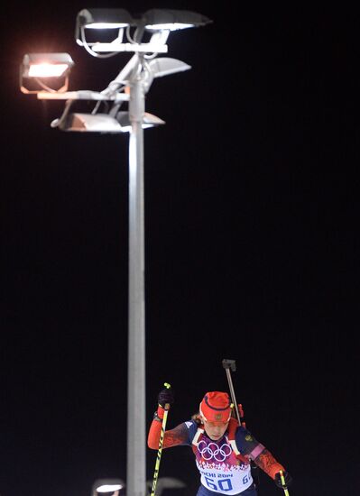 2014 Winter Olympics. Biathlon. Women. Pursuit race