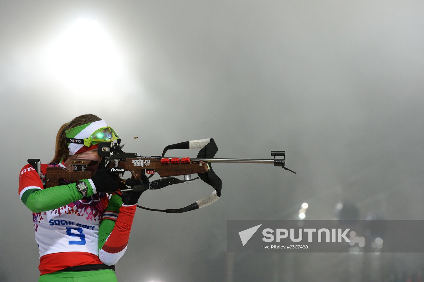 2014 Winter Olympics. Biathlon. Women. Pursuit race