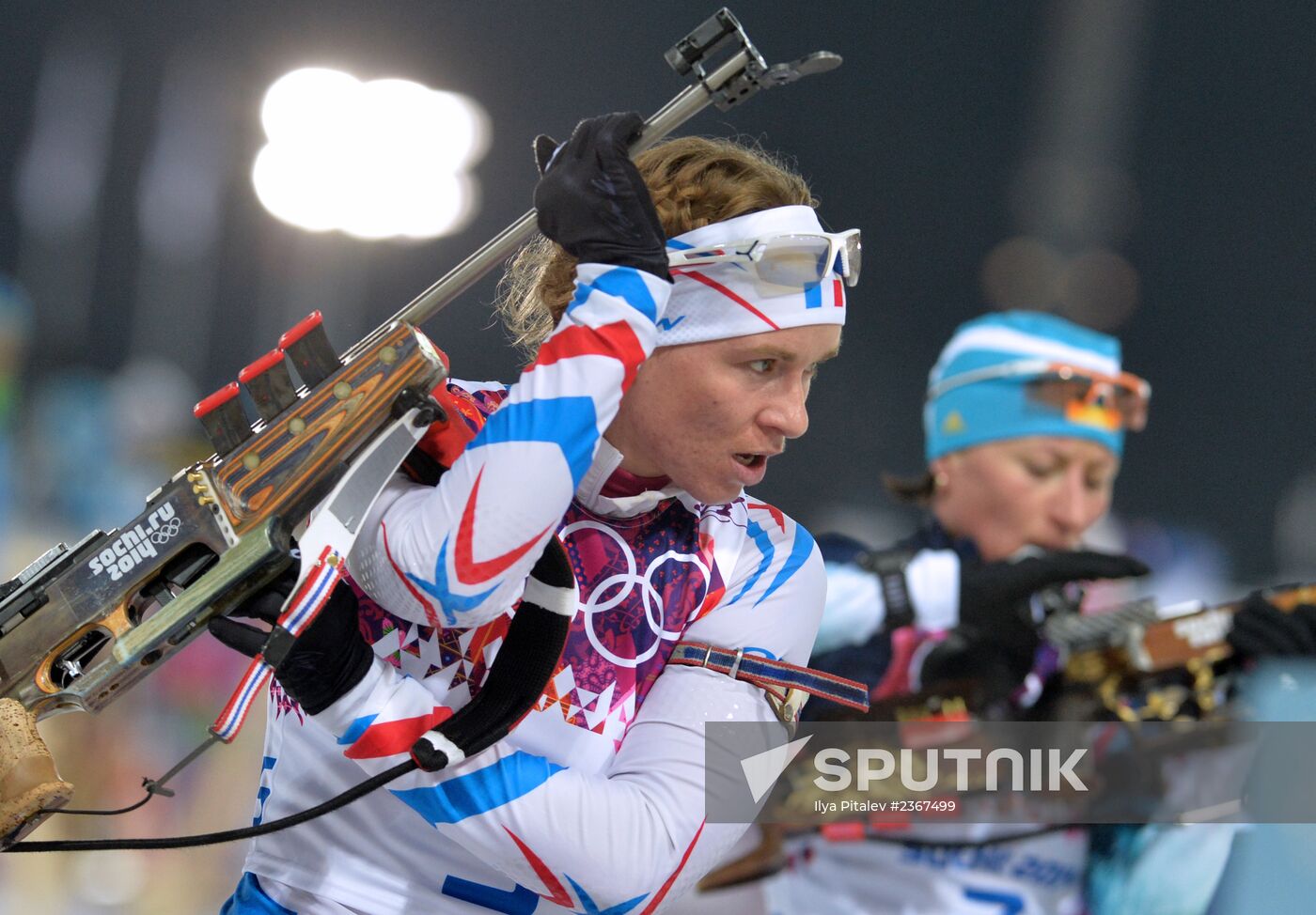 2014 Winter Olympics. Biathlon. Women. Pursuit race