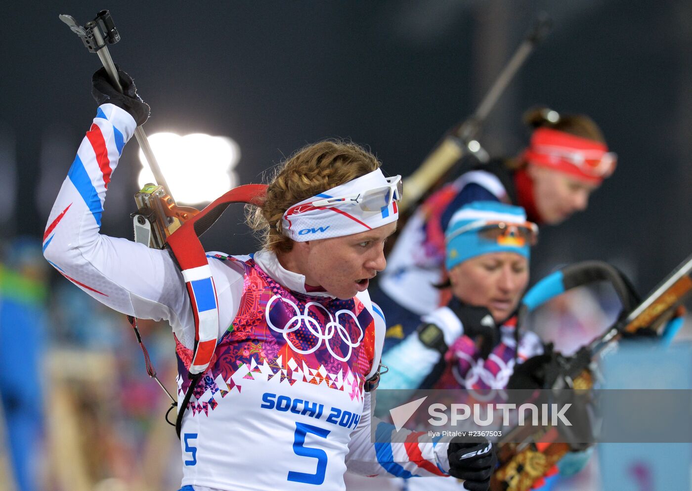 2014 Winter Olympics. Biathlon. Women. Pursuit race