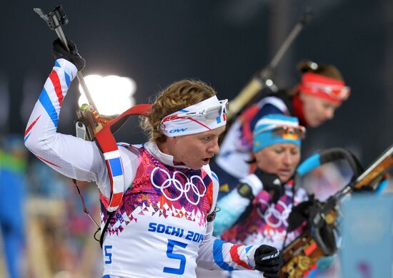 2014 Winter Olympics. Biathlon. Women. Pursuit race