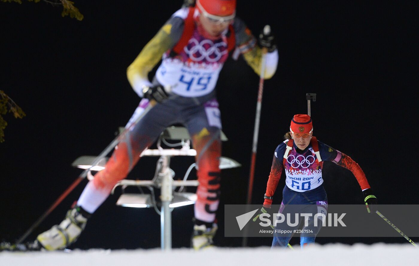 2014 Winter Olympics. Biathlon. Women. Pursuit race