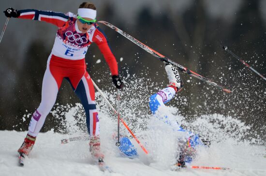 2014 Winter Olympics. Cross-country skiing. Women. Sprint