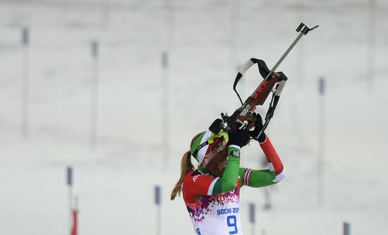 2014 Winter Olympics. Biathlon. Women. Pursuit race