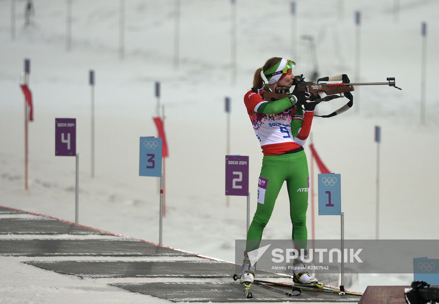 2014 Winter Olympics. Biathlon. Women. Pursuit race