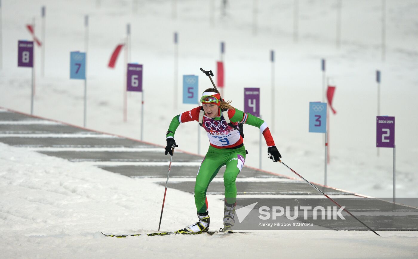 2014 Winter Olympics. Biathlon. Women. Pursuit race