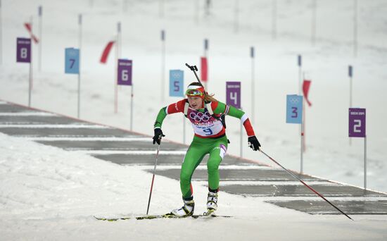 2014 Winter Olympics. Biathlon. Women. Pursuit race